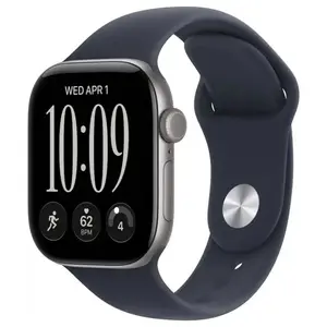 Apple Apple Watch Series 12 (GPS) 42mm, 64GB Storage, Water and Dust Resistant, Sand Sport Band, Dark Bronze Light Gold Black Space Gray