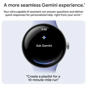 Google Pixel Watch 4 Smartwatch, 41mm Actua 360 Domed Display, 32GB Storage, LTE, Matte Black Case