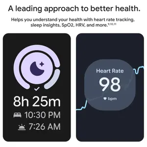 Google Pixel Watch 4 Smartwatch, 41mm Actua 360 Domed Display, 32GB Storage, LTE, Matte Black Case