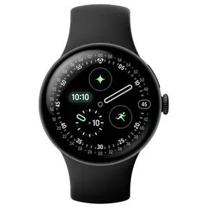 Google Pixel Watch 4 Smartwatch, 41mm Actua 360 Domed Display, 32GB Storage, LTE, Matte Black Case