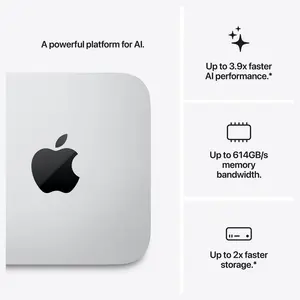 Apple Mac Studio M5 Max, 18-Core CPU, 36GB Unified RAM 512GB SSD, 32-Core GPU 16-Core Neural Engine, Wi-Fi 7 Bluetooth 6, macOS, MHL64
