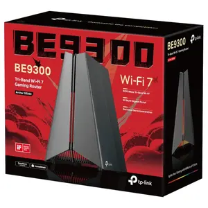 TP-Link Archer GE550 BE9300 Tri-Band Wi-Fi 7 Gaming Router, Up to 9220Mbps, 1x5Gbps WAN, 1x5Gbps LAN, 3x2.5Gbps LAN, EasyMesh Compatible