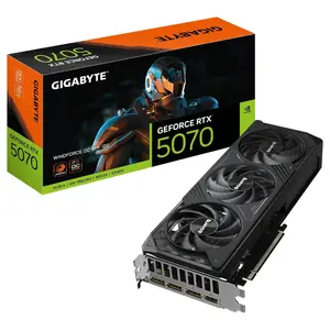 GIGABYTE GeForce RTX 5070 WINDFORCE OC SFF 12G Graphics Card, 12GB GDDR7 192-Bit, 2542MHz Core Clock, PCIe 5.0, DisplayPort 2.1b and HDMI 2.1b, GV-N5070WF3OC-12GD