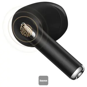 Baseus True Wireless Earphones Bowie, Bluetooth V5.0, 0.038s Low Latency Mode, ENC Calls With MEMS Microphones, Dual Device Switching, Type-C Flash Charge, Baseus Bowie E8 Black