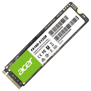 Acer FA100 M.2 2280 SSD, 512GB, PCIe Gen3 x4 NVMe, Up to 3300MB/s Read Speed, HMB and SLC Cache, BL.9BWWA.119