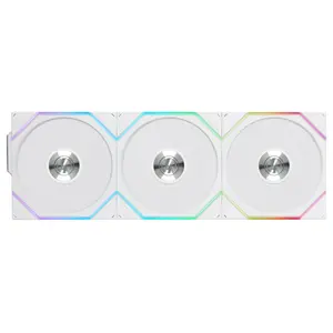 Lian Li UNI Fan TL Wireless 120 Triple Pack, 2.4GHz Wireless Control, ARGB Fan, Infinity Mirror, Daisy-Chain Design, Controller Included and Required, White 12TL1W3W