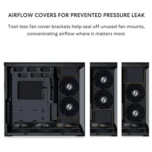 Lian Li O11D Mini V2 Compact ATX Mid-Tower PC Case, Pillar-Less Tempered Glass, Adjustable I-O, GPU Anti-Sag Brackets, Black