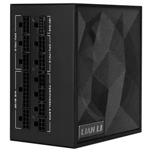 Lian Li SX Series Modular Power Supply, 1000W, 80 PLUS Platinum Efficiency, ATX 3.1 and PCIe 5.1 Compliant, Fully Modular Braided Cables, 120mm FDB Fan with Zero RPM Mode, Black SX1000P