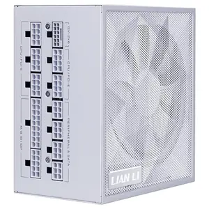 Lian Li SX Series Modular Power Supply, 80 PLUS Platinum Efficiency, ATX 3.1 and PCIe 5.1 Compliant, Fully Modular Braided Cables, 120mm FDB Fan With Zero RPM Mode, 1000W, White SX1000P