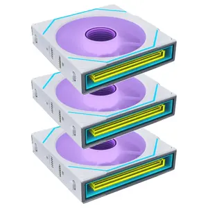Lian Li UNI Fan SL-Infinity Wireless 120 Triple Pack Reverse Blade White, 2.4GHz Wireless, ARGB, Infinity Mirror, Low Noise, Controller Included