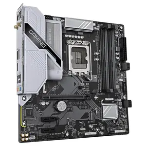 GIGABYTE B760M Gaming Plus WiFi DDR4 Motherboard, LGA 1700, Intel B760, M-ATX, 2x M.2 PCIe 4.0, Front USB 3.2 Gen 1 Type-C, 6GbE LAN, Q-Flash Plus, EZ-Latch