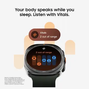 Samsung Galaxy Watch Ultra2 47mm Smartwatch, Rugged Design, AI Assistant, Advanced Sleep and Running Coach, Dive-Rated, Heart Rate Tracking, Titanium Gray