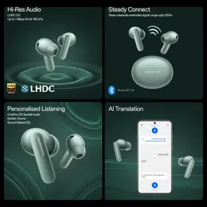OnePlus Buds 4 TWS Earbuds, up to 55dB Real-Time ANC and Adaptive Mode, Dual Drivers and DACs, 3D Audio, up to 45hrs Playback, Dual-Device Connectivity, 47ms Low Latency, Storm Gray E513A