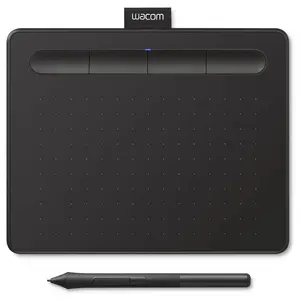 Wacom Intuos Small Pen Tablet, 4096 Pressure Levels, 4 ExpressKeys, 15.2 x 9.5cm Active Area, CTL-4100/K0-C, Black