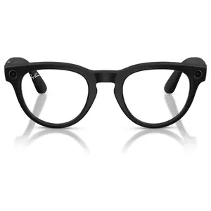 RayBan Meta Headliner Gen 2 Smart Glasses with Meta AI, Low Bridge Fit, 12MP Ultra-Wide Camera, 3K Ultra HD Video, 32GB Flash Storage, Open-Ear Audio, 50 Size, Matte Black