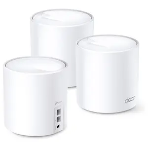 TP-Link Deco X60 AX3000 Whole Home Mesh Wi-Fi 6 System, Up to 3,000Mbps, 2,402Mbps 5GHz and 574Mbps 2.4GHz (3-Pack)