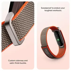 Google Fitbit Air Special Edition Stephen Curry Screenless Tracker, Fitness Heart Rate and Sleep Tracking, Personalized AI-Powered Coaching, Up to 7 Days Battery Life, Works with iOS and Android, Rye