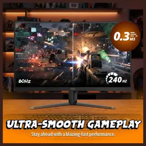 AOC C32G42ZE Curved Gaming Monitor, 31.5" FHD 1920x1080, 240Hz Native to 260Hz Overclocked, VA, 0.3ms, Adaptive-Sync, AMD FreeSync Premium, DP 1.4 and HDMI 2.0