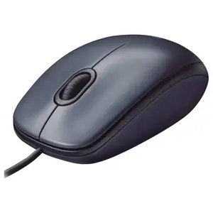 Logitech M90 Wired USB Mouse, 1000 DPI Optical Tracking, 3 Buttons, Ambidextrous