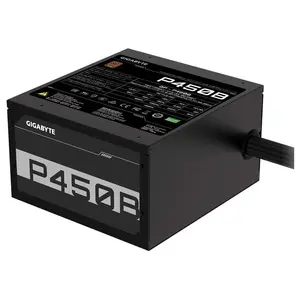 GIGABYTE P450B ATX Power Supply, 450W, 80 Plus Bronze, 120mm Hydraulic Bearing Fan, Single +12V Rail