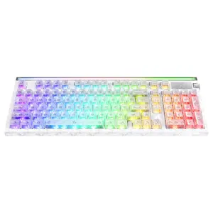 ATTACK SHARK R98 HE Carbon Fiber Rapid Trigger Keyboard, 98 Keys Wired 8000Hz, 0.08ms Ultra-Low Latency, 0.005mm RT Accuracy, Magnetic Switch, RGB Backlighting