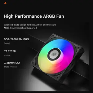 PCCOOLER CPS RT400 Digital ARGB CPU Air Cooler, Digital Display, 4x6mm Direct-Contact Copper Heat Pipes, 120mm PWM ARGB Fan 600-1600RPM, Up To 180W TDP, 157mm Height, BK CPS RT400 Digital ARGB BK