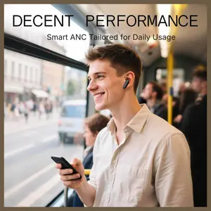 CMF BY NOTHING Buds 2A Wireless Earbuds, 42dB Hybrid ANC, 12.4mm Dynamic Driver, 4 Mics Clear Calls, Bluetooth, Dark Gray