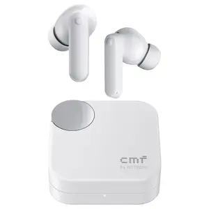 CMF By Nothing Buds 2A Wireless Earbuds, 42dB Hybrid ANC, 12.4mm Dynamic Driver, 4 Mics Clear Call, Light Gray