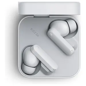 CMF By Nothing Buds 2A Wireless Earbuds, 42dB Hybrid ANC, 12.4mm Dynamic Driver, 4 Mics Clear Call, Light Gray