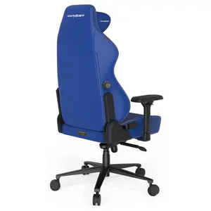 DXRacer Craft Pro Plus Craft Series Classic Gaming Chair, Extra Wide And Thick Seat Cushion, 4D Adjustable Armrests, Built-In Lumbar Support, Memory Foam Headrest, Indigo, CRA-PR001-I-H1