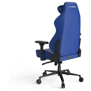 DXRacer Craft Pro Plus Craft Series Classic Gaming Chair, Extra Wide And Thick Seat Cushion, 4D Adjustable Armrests, Built-In Lumbar Support, Memory Foam Headrest, Indigo, CRA-PR001-I-H1