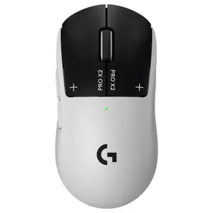 Logitech PRO X2 SUPERSTRIKE Lightspeed Wireless Gaming Mouse, HERO 2 Sensor Up to 88G and 888 IPS, Customizable Click Haptics, USB-C Charging, POWERPLAY Compatible, 910-007778