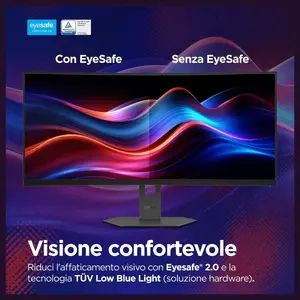 Lenovo Legion 34W-2c 34-Inch VA Curved Gaming Monitor, 3440 x 1440 WQHD 240Hz, 0.5ms MPRT, DisplayHDR 400, AMD FreeSync Premium, 2 x HDMI 2.1 and DP 1.4