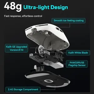 ATK VXE Dragonfly R1 Pro MAX Wireless Gaming Mouse, PAW3395 Sensor Up to 26000 DPI, 4K Polling Rate, 150Hr Battery, Dual-Mode 2.4G and Wired, Black