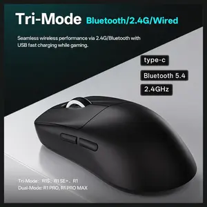 ATK VXE Dragonfly R1 Pro MAX Wireless Gaming Mouse, PAW3395 Sensor Up to 26000 DPI, 4K Polling Rate, 150Hr Battery, Dual-Mode 2.4G and Wired, Black