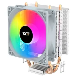 DarkFlash ICE200 Pro Tower CPU Air Cooler, 2 Heat Pipes, 90mm Fan Up to 1800RPM, 42CFM, 21.05dBA, ICE200PRO White