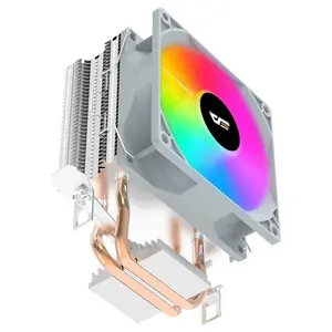 DarkFlash ICE200 Pro Tower CPU Air Cooler, 2 Heat Pipes, 90mm Fan Up to 1800RPM, 42CFM, 21.05dBA, ICE200PRO White