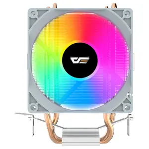 DarkFlash ICE200 Pro Tower CPU Air Cooler, 2 Heat Pipes, 90mm Fan Up to 1800RPM, 42CFM, 21.05dBA, ICE200PRO White