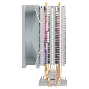 DarkFlash ICE200 Pro Tower CPU Air Cooler, 2 Heat Pipes, 90mm Fan Up to 1800RPM, 42CFM, 21.05dBA, ICE200PRO White