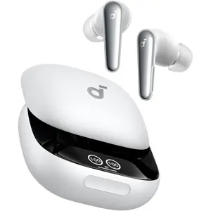 Anker Soundcore Liberty 4 Pro Wireless Earbuds, Noise Cancellation, 7 Sensors, 2x Faster Charging, 9 Microphones, AI, White