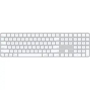 Apple Magic Keyboard with Touch ID and Numeric Keypad (USB-C, White Keys) MXK73LL/A