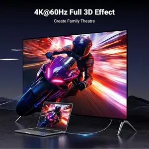 UGREEN 25491 DisplayPort 1.2 to HDMI Cable 3 Meter, 4K@60Hz, HDR10, 18Gbps, Active Chipset, Nylon Braided, Aluminum Alloy Connectors