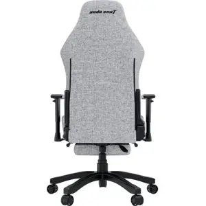 Anda Seat Luna Pro Large Gaming Chair With Footrest, Ergonomic Reclining Design, Fabric, Heavy Duty Neck and Back Support, Grey Fabric | Free Shipping