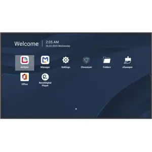 ViewSonic CDE5514-2C Commercial Display, 55", 4K UHD, Quad-Core SoC, 4GB RAM, 500-Nit