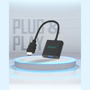 AMAZE HDMI to VGA Adapter A822 1080P Resolution Plug & Play