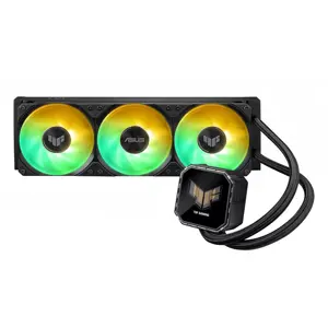 ASUS TUF Gaming LC III 360 ARGB LCD Liquid CPU Cooler, Triple Fans, High Airflow Static Pressure, 2.8 Inch LCD Display