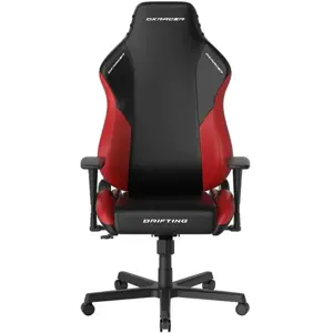 DXRacer Drifting Series Gaming Chair, Racing Style, Cooling Gel Headrest, Lumbar Pillow, 3D Armrests, 90-135 Degree Recline, EPU Leatherette, Black Red, Regular / L