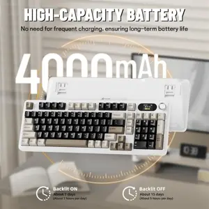 ATTACK SHARK X98PRO Wireless Gaming Keyboard 99 Keys Cheese White