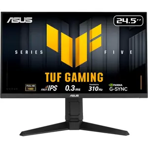 ASUS TUF Gaming Series 5 VG259QMRL5A Gaming Monitor, 24.5-inch Full HD, Fast IPS, 310Hz, 0.3ms, DisplayHDR400, 99% sRGB, FreeSync Premium and G-Sync Compatible