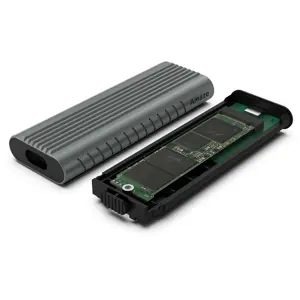 Amaze A225 Prime Edition M.2 NVMe + NGFF SSD Enclosure 10Gbps, Aluminum Alloy, Tool-Free